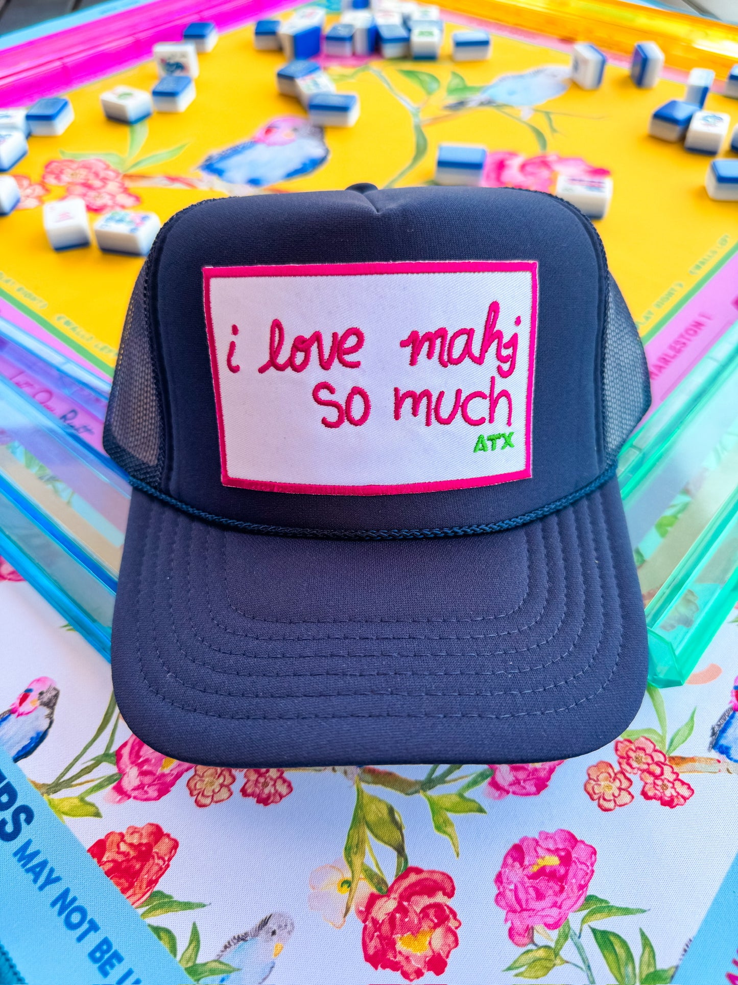 I Love Mahj So Much Trucker Hat