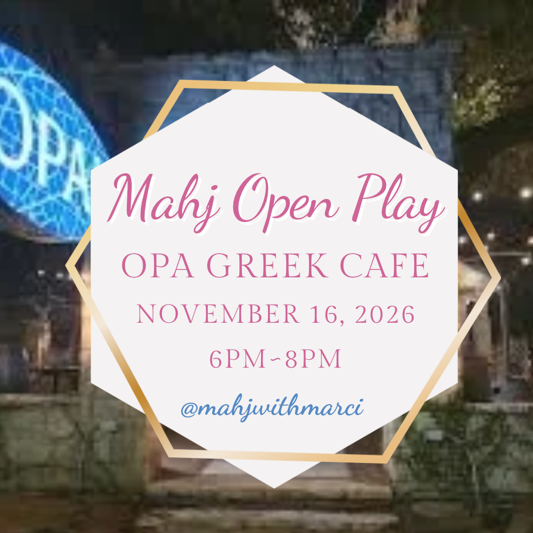 Mahj Open Play @ OPA ~ November 16th