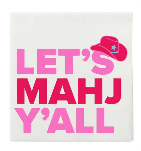 Mahji Mamas “LET’S MAHJ Y’ALL” COCKTAIL NAPKINS