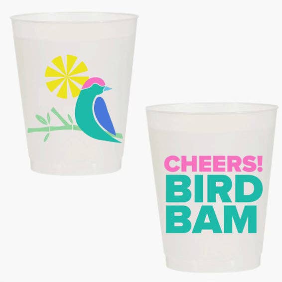 Mahji Mamas “CHEERS BIRD BAM” SHATTERPROOF CUPS