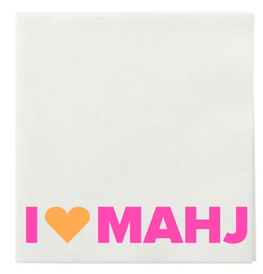 Mahji Mamas "I HEART MAHJ" COCKTAIL NAPKINS