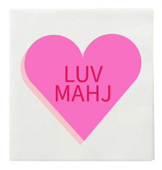 New ! Mahji Mamas “LUV MAHJ" COCKTAIL NAPKINS