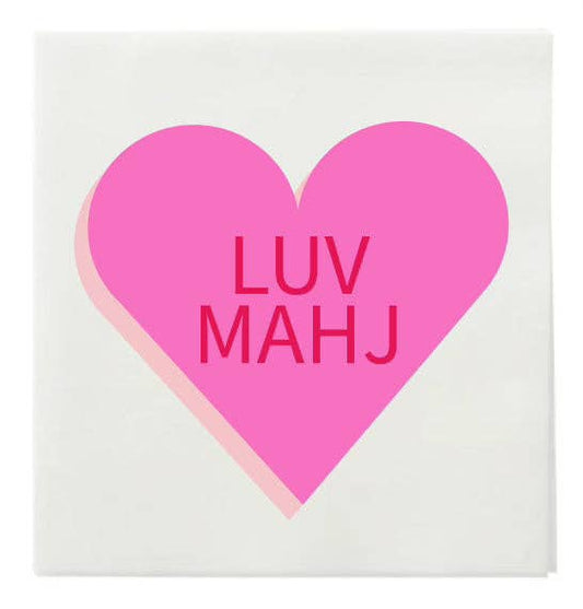 New ! Mahji Mamas “LUV MAHJ" COCKTAIL NAPKINS