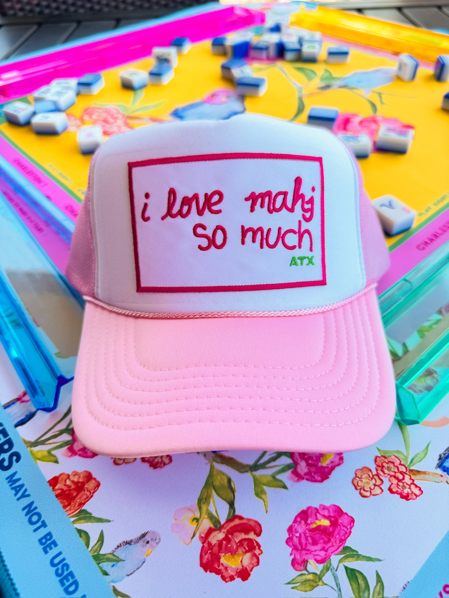 I Love Mahj So Much Trucker Hat