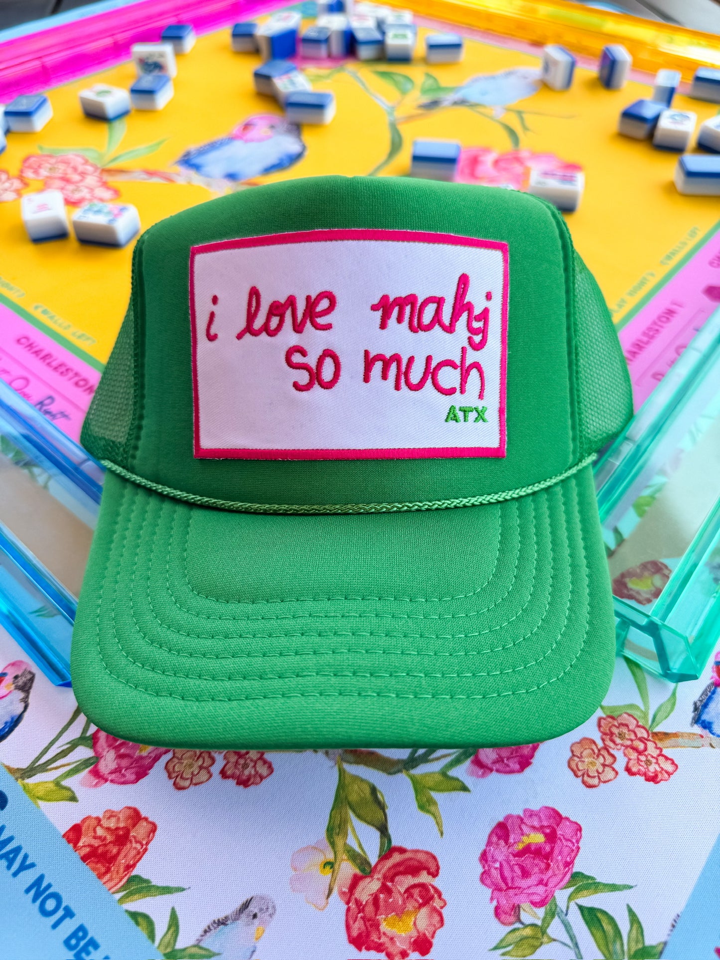 I Love Mahj So Much Trucker Hat